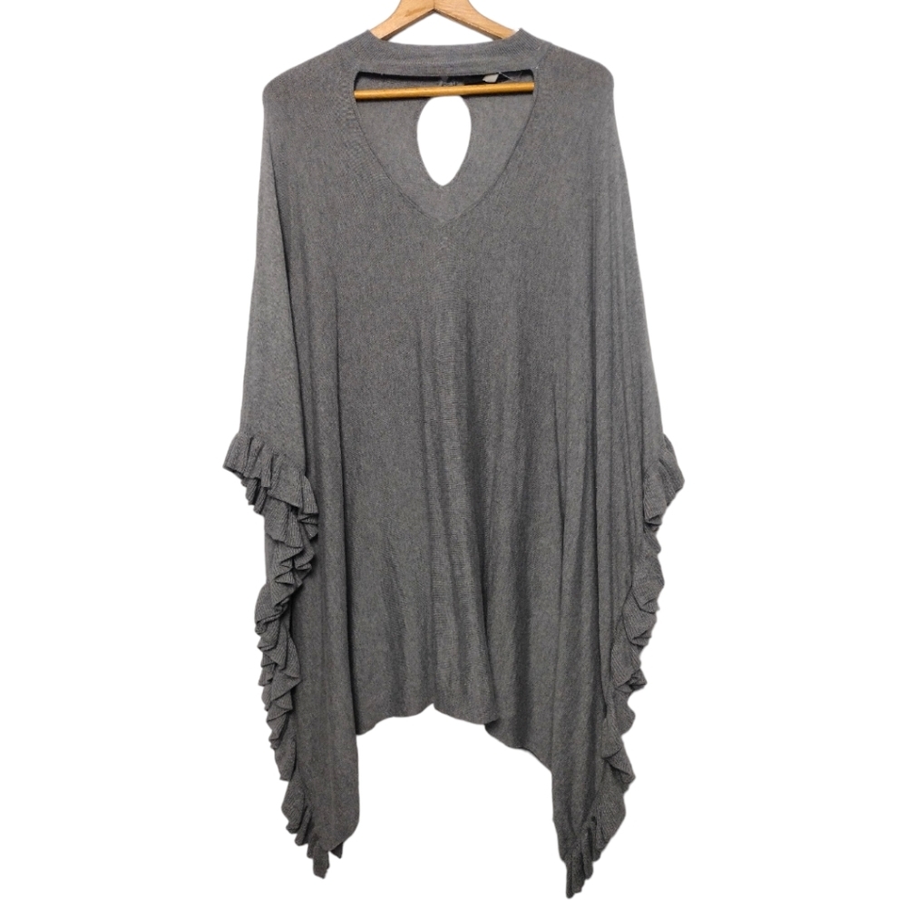 Lane Bryant Ruffle Hem Poncho Fits Size 14-20